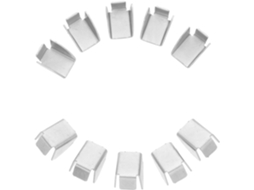 Ganchos metálicos Tofficu para protetores de mesa e armários de arquivos, 10 peças de suportes triangulares de 10 mm.