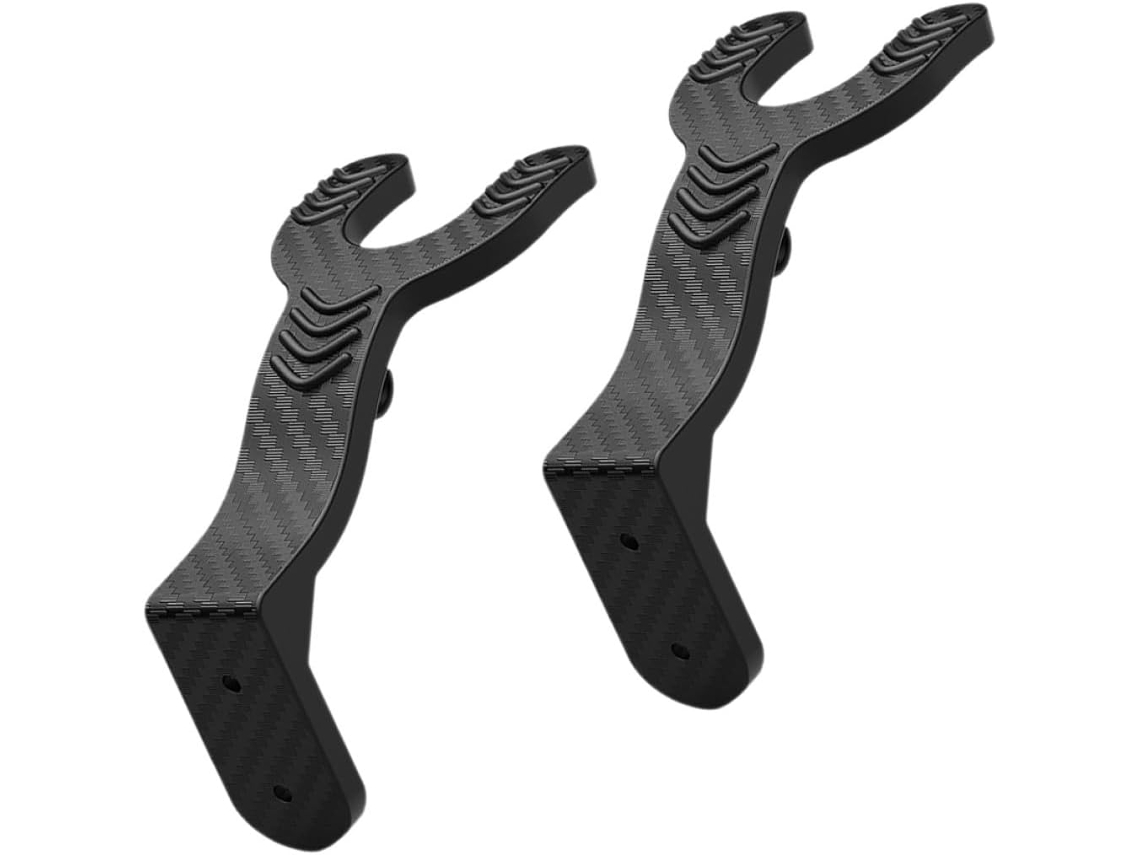 Suporte De Parede Para Capacete De Motocicleta Em Abs Preto, 2 Peças. Solução Elegante E Multifuncional Que