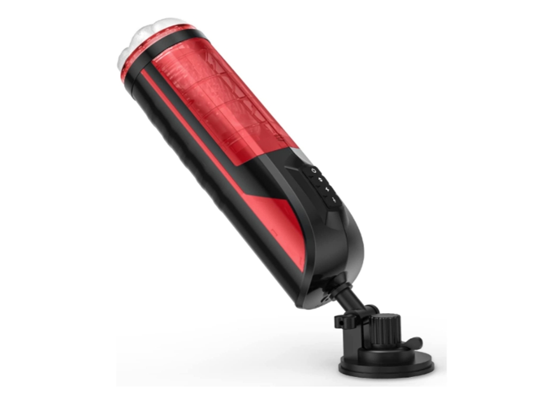 Masturbador Masculino Automático Caresser com Base de Sucção - Copo de Masturbação Masculino Rotativo de 7 Velocidades, Preto