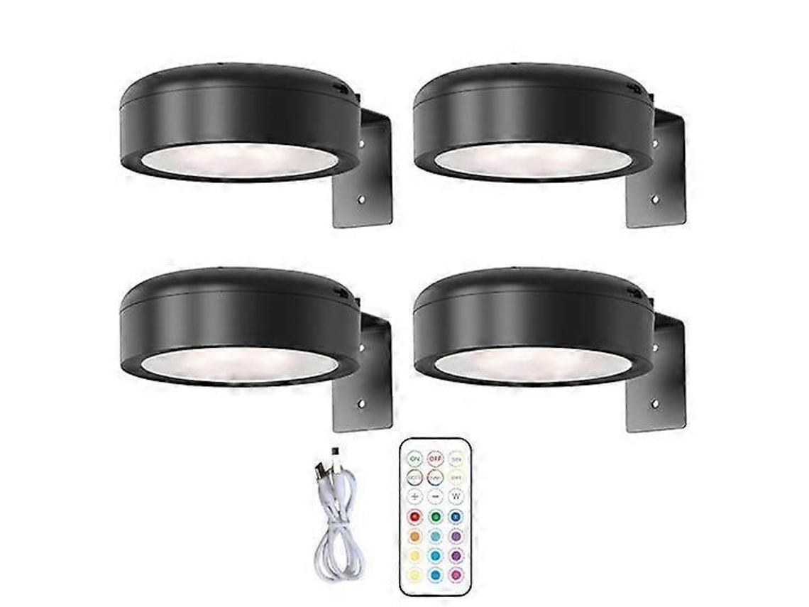 Luminária de parede com controle remoto, lâmpada de pintura RGB semi-fibra com regulagem de intensidade e 13 fios BRILVIBERA (não disponível)