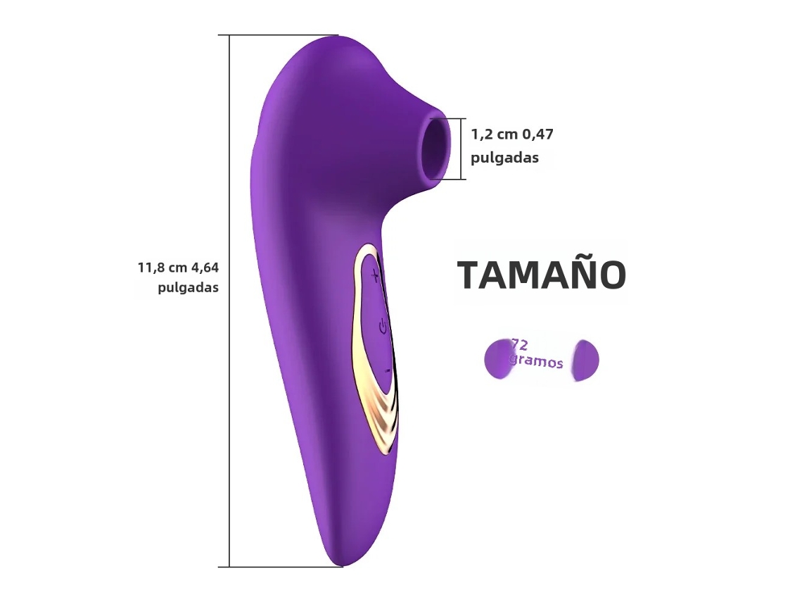 Vibrador feminino com estimulador clitoriano e masturbador silencioso MDUG (roxo)