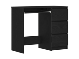 Secretária MAISON EXCLUSIVE em derivados de madeira cor carvalho preto 90x45x76 cm