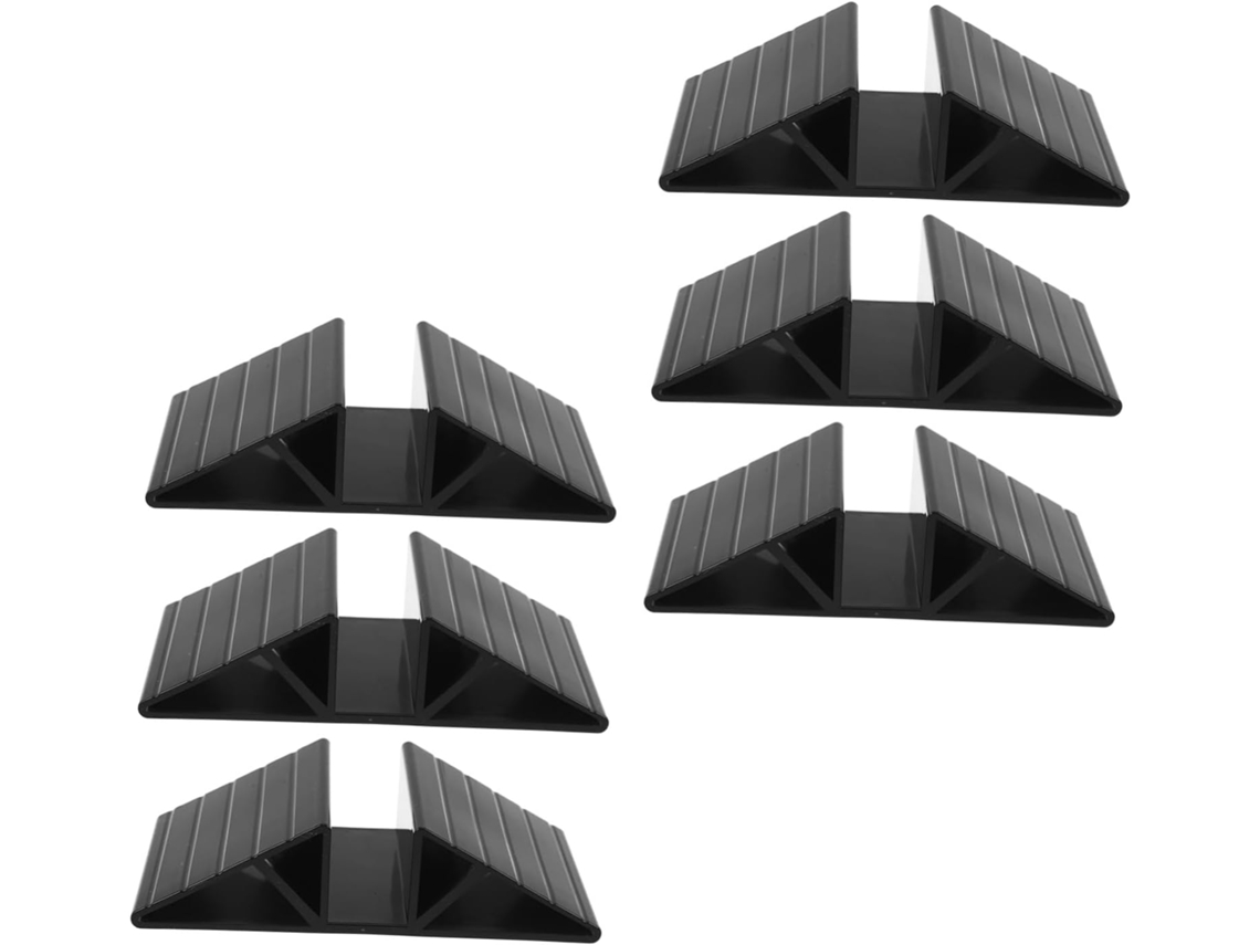 Holibanna Conjunto De 6 Pés Estabilizadores Triangulares Para Portão, Em Plástico Abs, Para Maior Segurança E