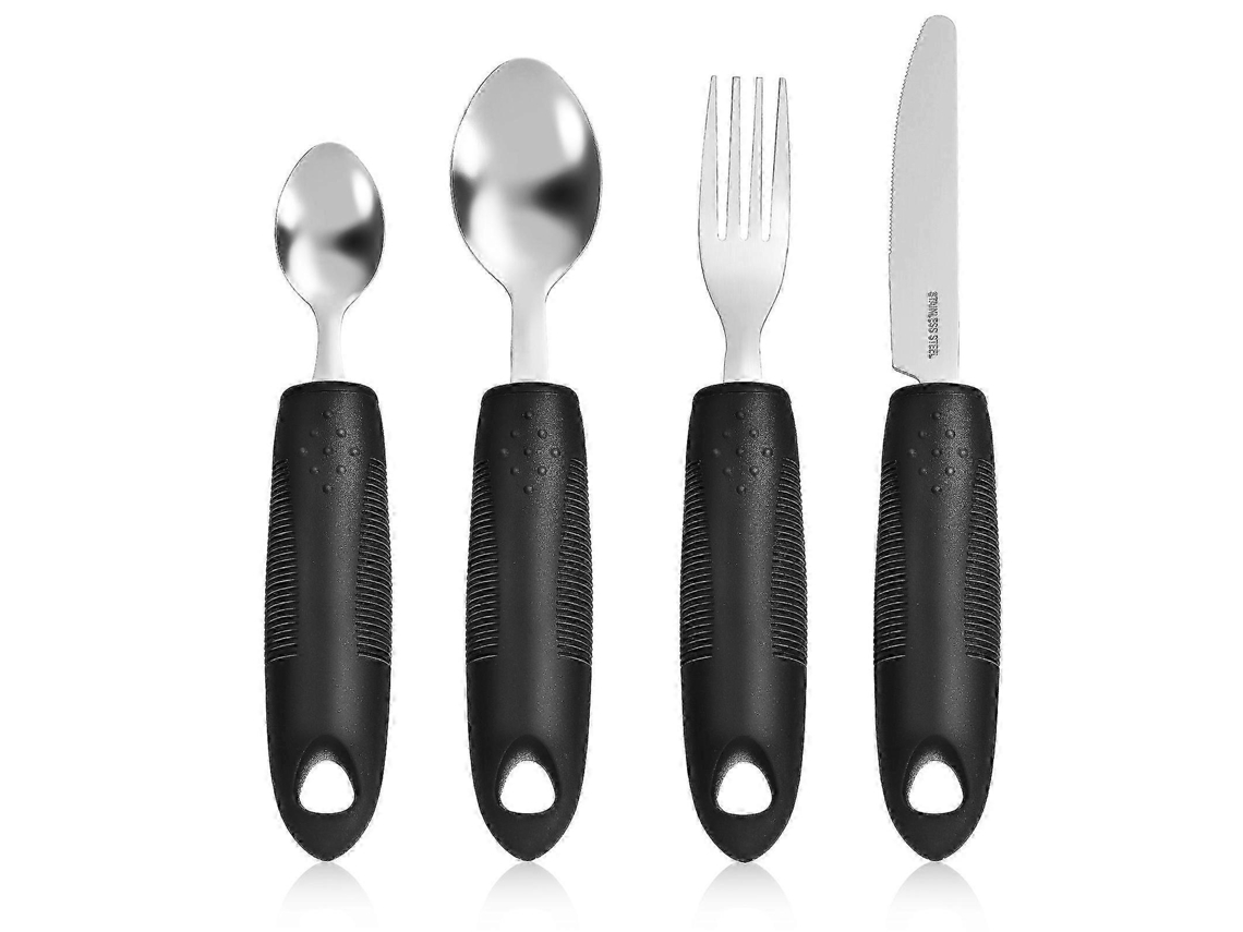 Conjunto De Talheres Pesados ​​para Mãos Artríticas, 1 Conjunto, Superfície Polida Anti-tremor.