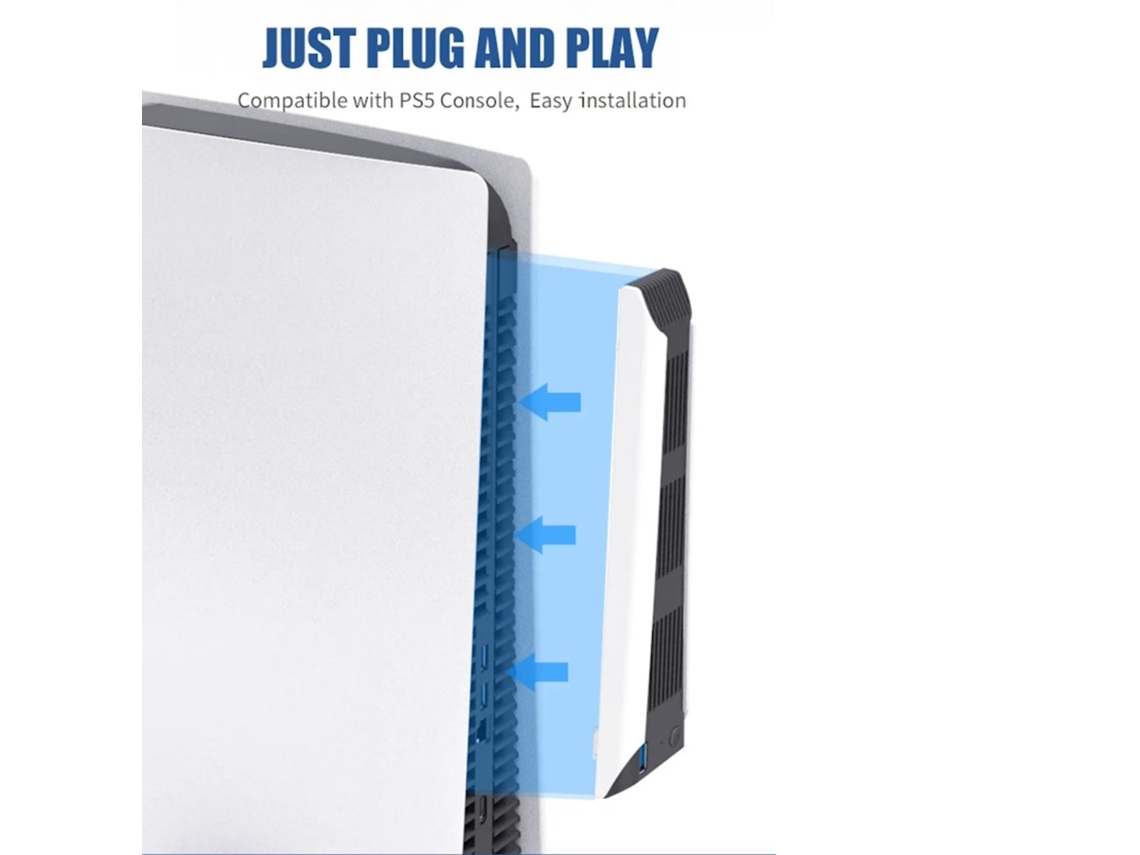 GAMEBOX Co1 Ventilador de Resfriamento de Clipe Lateral para Play Station 5 Console Usb Power e Ultra Baixo Ruído Branco