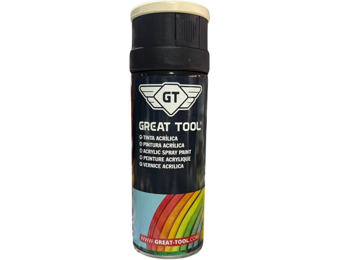 Spray Tinta Acrílica Ral 1015 Marfim Claro 400ml Great Tool Gtqupi01015
