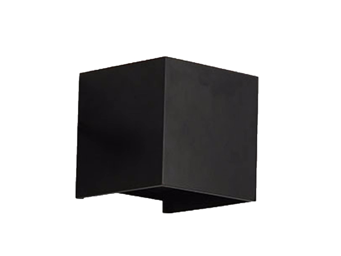 Lâmpada de Parede LED Preta Quadrada 12W 3000K para Casa | S/MARCA