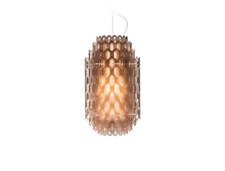 Candeeiro Suspenso  Chantal Laranja 36x60cm