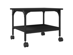 Printer Stand, Printer Stands Vidaxl Preto Madeira Processada