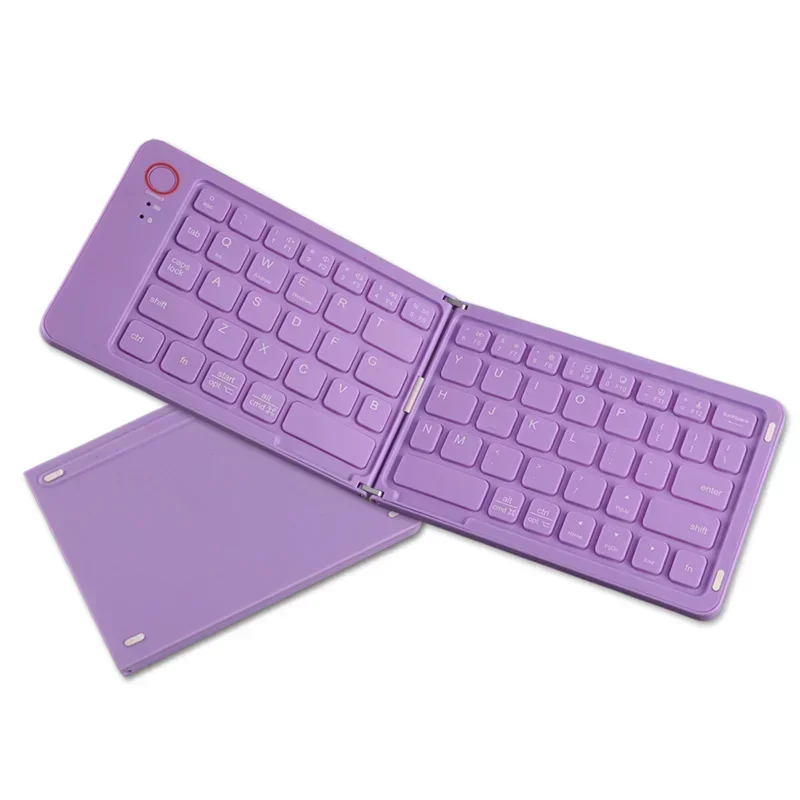 Teclado Bluetooth Dobrável Roxo para Sistemas Android, Ios e Windows. MDUG (árabe e Inglês)