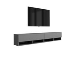 Suporte De Tv 200 (2 X 100) Cm Antracite, 200 × 32 × 34 Cm 3E 3XE LIVING.COM