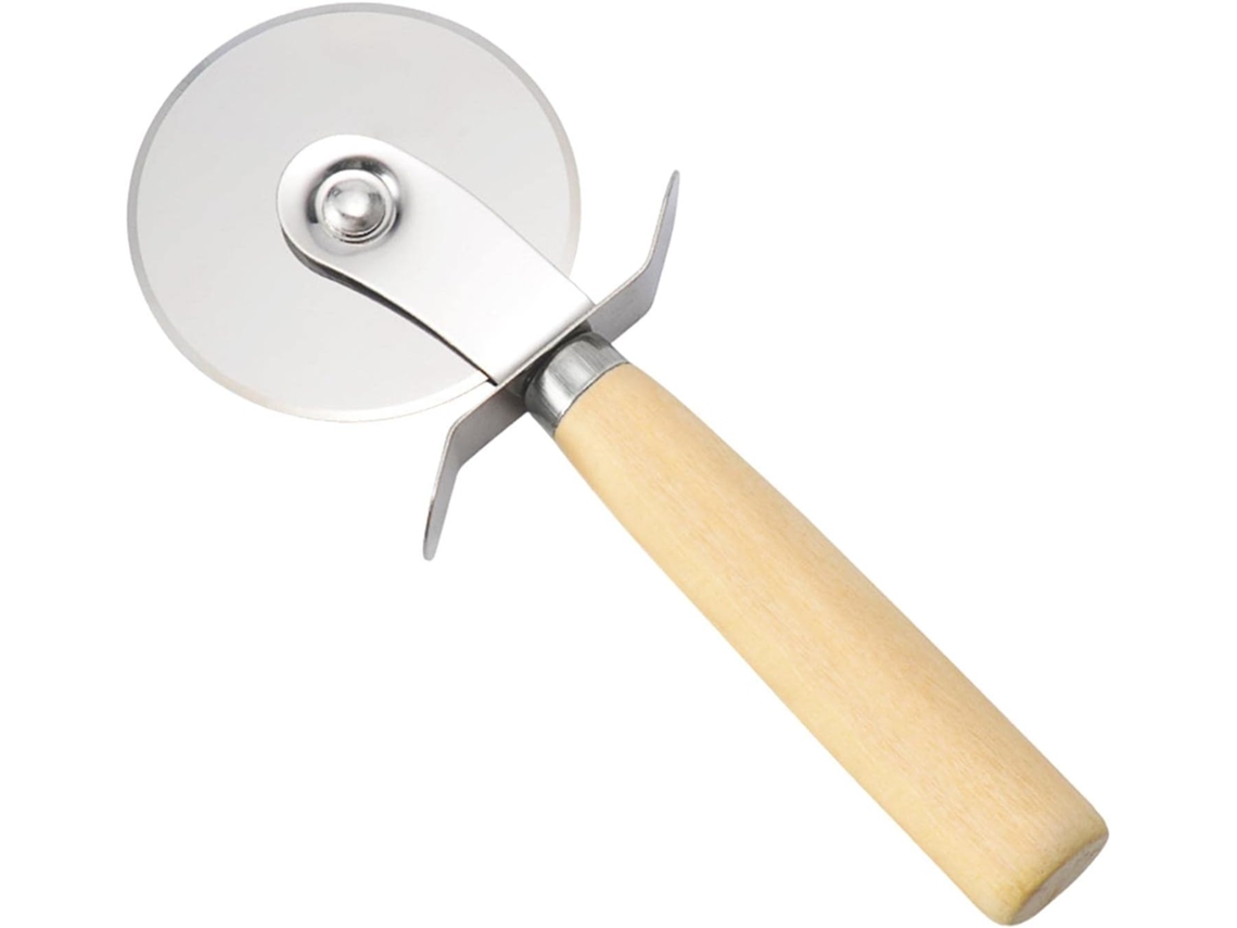 Cortador Pizza Inox, Roda Corte Preciso para Massa e Pastelaria DUREFORWARD