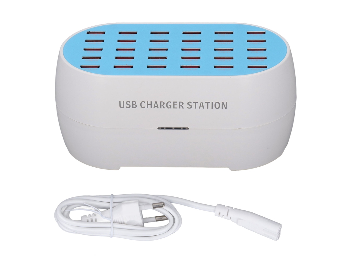 Carregador Usb De 30 Portas 160w Estação De Carregamento Rápido Inteligente Com Alta Segurança Plugue Eu 100‑240v