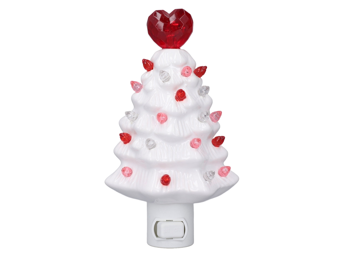 Luminária de Parede com Led em Cerâmica Árvore de Natal para Decoração de Quarto e Casa S/MARCA