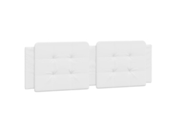 Conjunto 1 Almofadão De Cabeceira Vidaxl Branco Couro Sintético (160 X 3 X 48 Cm)