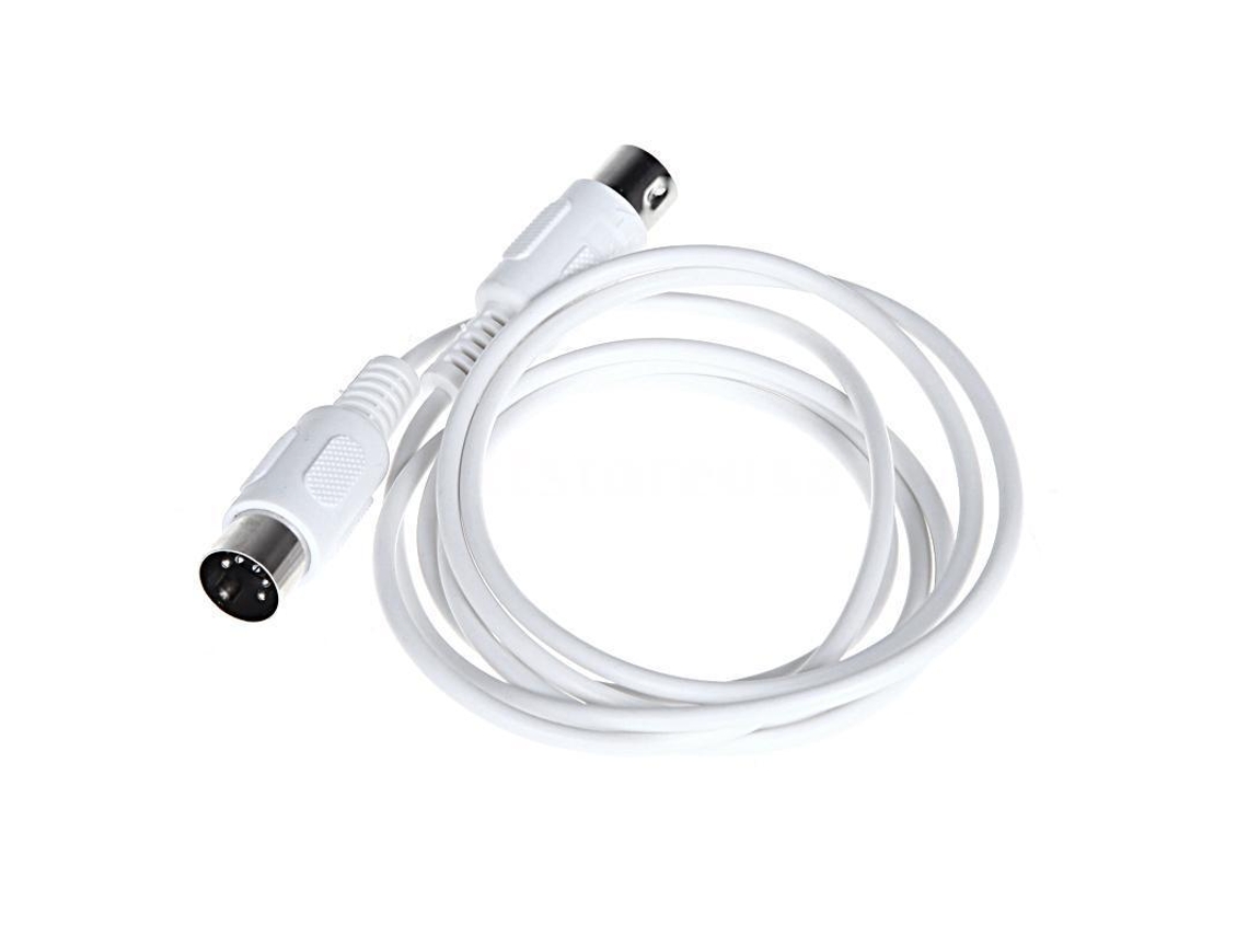 Cabo de extensão MIDI DIN macho para macho Slowmoose de 5 pinos, 3 m/9,8 pés, branco, 04772
