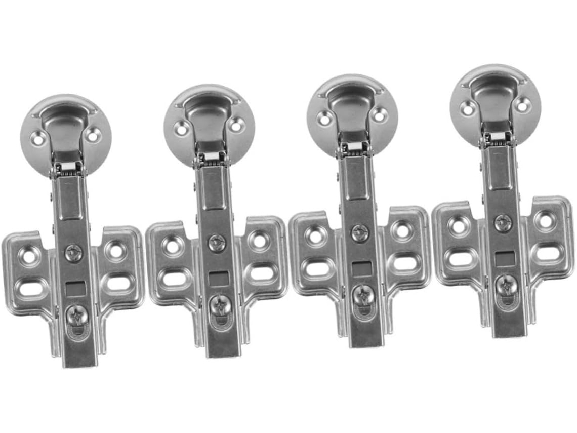 Conjunto De 4 Dobradiças Com Amortecedor Hidráulico Para Portas