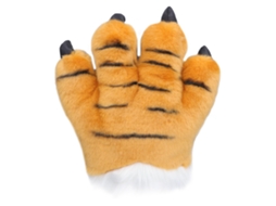 Primerox luvas de Unha de Animal Cute Peludas Luva de Tigre para Fantasia Halloween Natal Presente