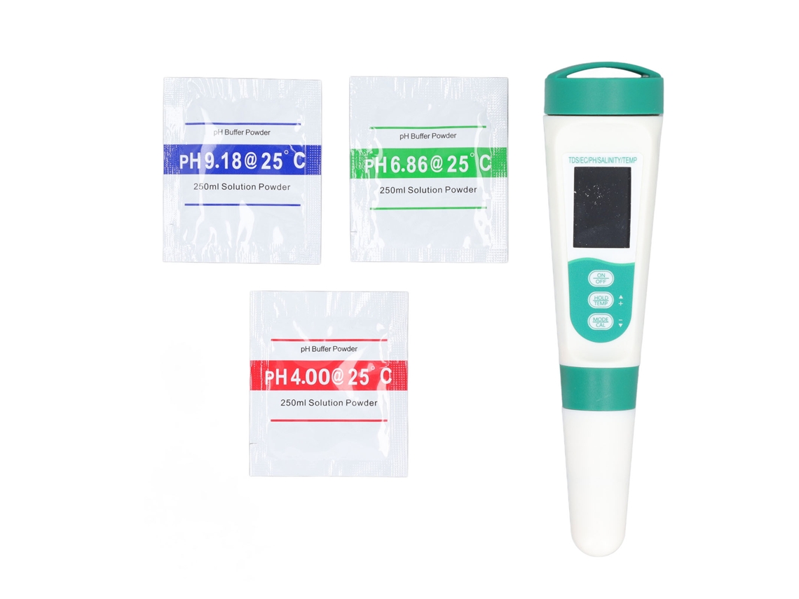 Medidor de qualidade da água Primerox com TDS, EC, pH e função de voz | S/BRAND