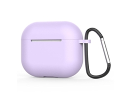 Capa Zruxe Para Airpods 4 Techsuit (roxa, Silicone, Proteção Total)