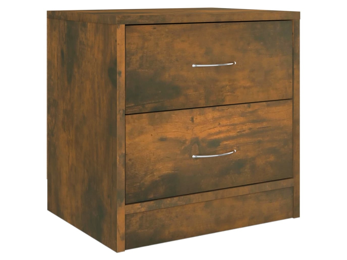 Mesa Cabeceira MAISON EXCLUSIVE em Derivados de Madeira Carvalho Fumado (40x30x40 cm)