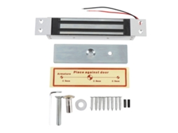 Fechadura Magnética Primerox Elétrica para Porta, 180kg, Modo NC, 12V, Liga de Alumínio, para Portas de Vidro, Madeira, Metal, Incêndio