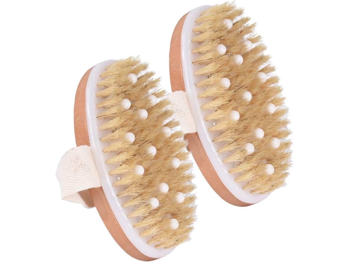 Lurelia Kit De 2 Escovas De Massagem Corporal De Cuidado Corporal, Massagem Suave, Banho Relaxante
