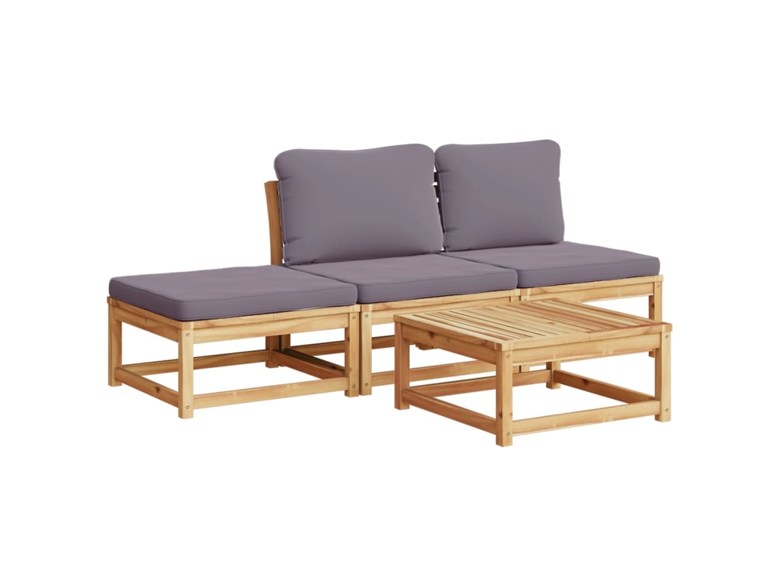 Garden Lounge Set, Garden Lounge Sets Vidaxl Marrom Madeira De Acácia (n/a)