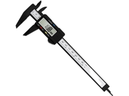 Paquímetro Vernier Com Visor Digital Elétrico Preto, Lcd Preciso,