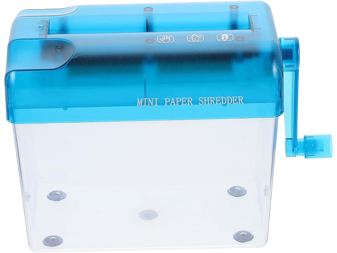 Destructeur Manuel De Documentos A6 Em Abs, Bleu, Para Bureau