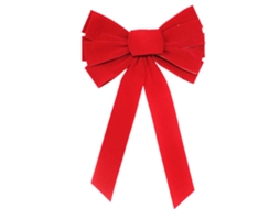 Decorações de Natal Laço de Natal de Flanela Vermelha D:26Cm*40Cm