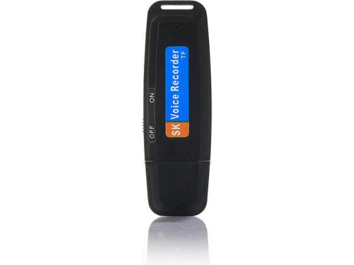 Mini Usb 2.0 Pen Drive Gravador de Áudio Digital Spy para Windows Macpreto