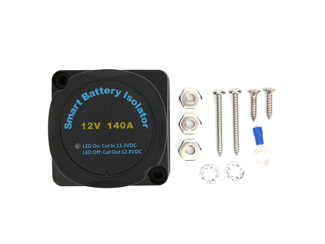 Kit de Relé de Carga Automática Veloriskku com Isolador Duplo 140a 12v