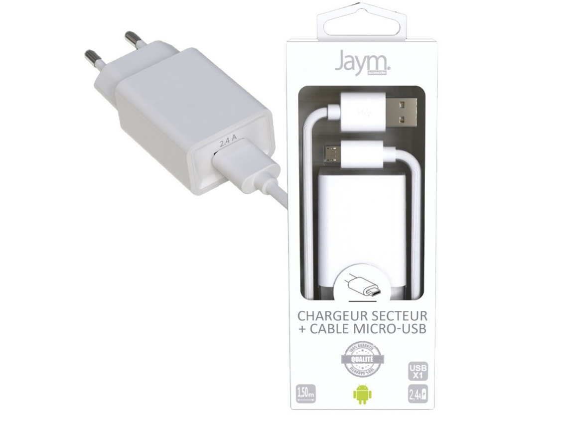 Cabo Carregador JAYM (1.5 m - Branco)