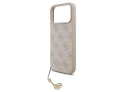 Capa Guess 4g Charms Para Iphone 17 Pro Max 6.9 Rosa Tom Sobre Tom, - Guhmp17xgf4gcp