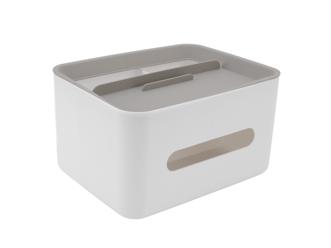 RNEMITERY Porta Pañuelos Plástico Rectangular - Portacontroles y Material de Oficina, Organizador para Sala y Despacho