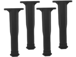 Sewroro Conjunto De 4 Pés Ajustáveis Para Móveis, Pretos, Para Mesas, Suporte De Substituição, Faça Você Mesmo, Elevador