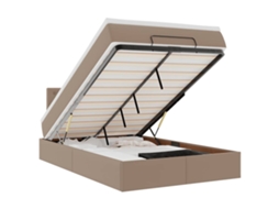 Ottoman Bed, Ottoman Beds Vidaxl Marrom Couro Artificial (120 X 190 Cm)