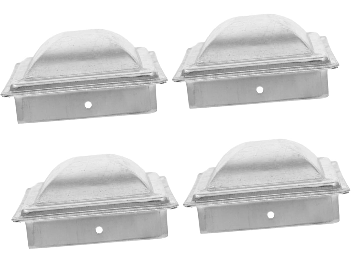 Conjunto De 4 Peças De Ponteiras Decorativas Para Cercas Quadradas - Proteção E Design Confiáveis