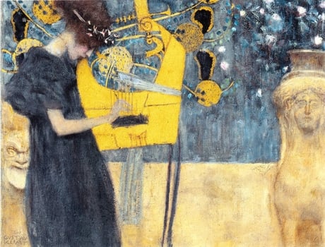 Quadro LEGENDARTE Música - Gustav Klimt (80x100 cm)