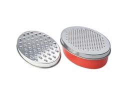 Suporte De Cozinha Em Aço Inoxidável, Para Queijos, Parmesão Com Caixa Armazenamento Aquaforge (vermelho)