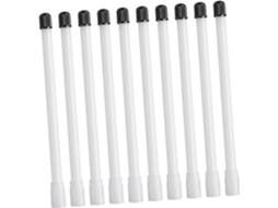 Extensor De Válvula De Pneu De Plástico Branco, 150 Mm, Pacote Com 10 Peças.