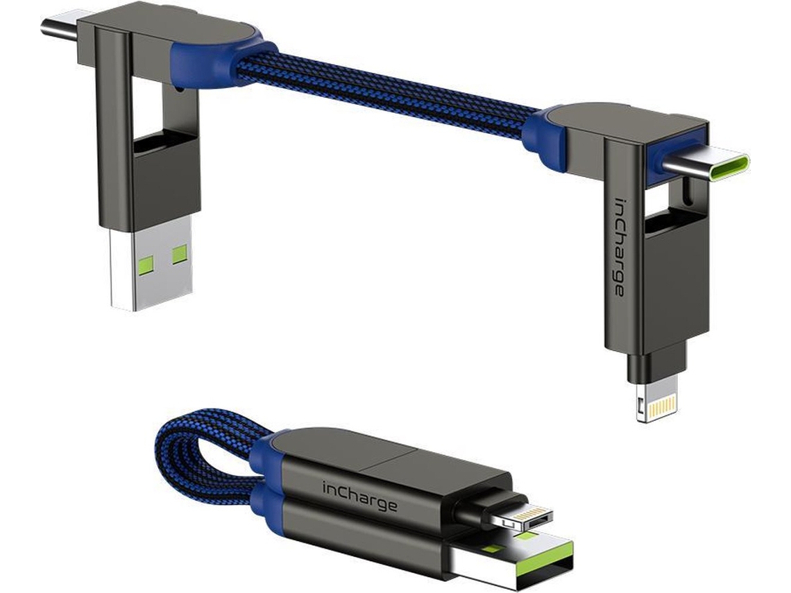 Cabo de Carregamento ROLLINGSQUARE Incharge ROLLINGSQUARE X Azul
