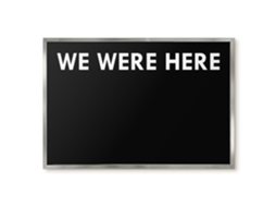 Quadro de vidro magnético "We Were Here For The Hall Espelharte" (60x40 cm)