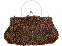 Bolsa De Noite Artesanal Feminina, Carteira Chique Com Bordado Floral Elegante Para Festas E Ocasiões Especiais.