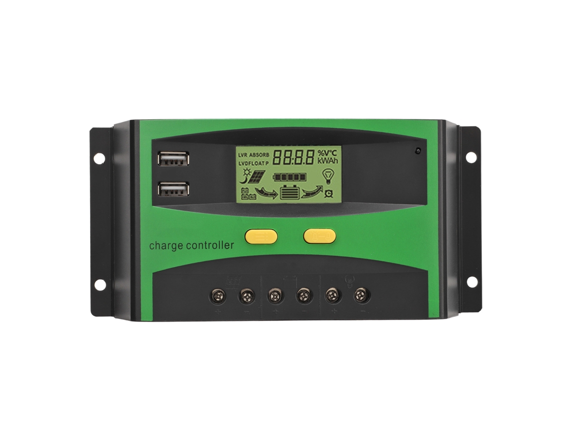 Controlador Solar Inteligente com Tela LCD e Reconhecimento Automático BRILVIBERA