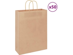 Paper Bag, Paper Bags Vidaxl Marrom Papel (32 X 12 X 42 Cm)