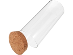 Suporte de Vidro Inoomp para Terrários Diy, Garrafa Transparente com Tampa de Cortiça para Musgo e Plantas CHABERLU