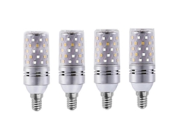Rebe lâmpadas Led Milho E14/e27 12w Equivalente a 100w 6000k Luz Branca Fria 1100lm 360° 4 Unidades E14 12w Luz Neutra