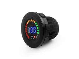 2026 testador de Voltímetro Digital Led 12v para Moto Carro Barco Veículos Marítimos Atv Utv